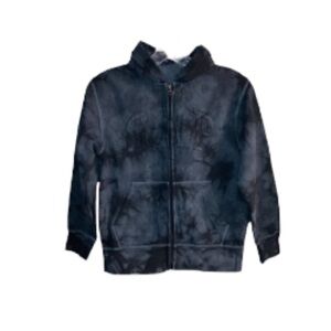 Gap Kids Boy’s Hoodie, Sweater full zipper-up | Blue Tie-dye | Size Medium (8)